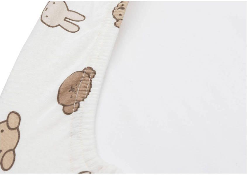 Jollein jersey aankleedkussenhoes Miffy and Friends wit bruin - Foto 2