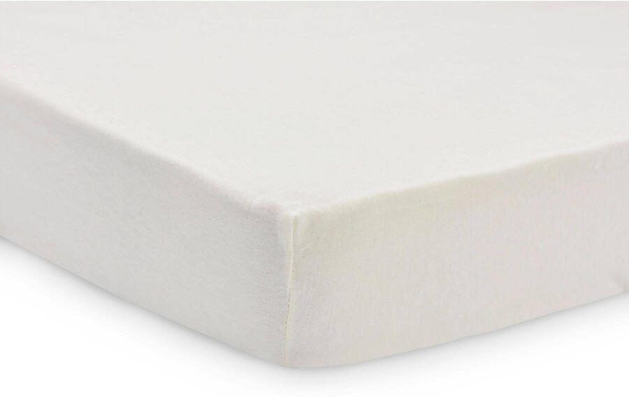 Jollein jersey ledikant hoeslaken 60x120cm set van 2 ivory Wit Effen - Foto 2