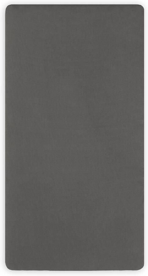 Jollein jersey wieg hoeslaken 40x80 90cm grey Grijs Effen