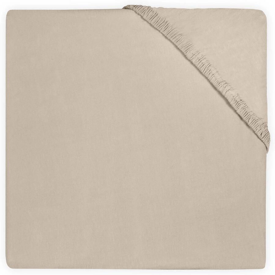 Jollein jersey wieg hoeslaken 40x80 90cm nougat Beige Effen - Foto 2