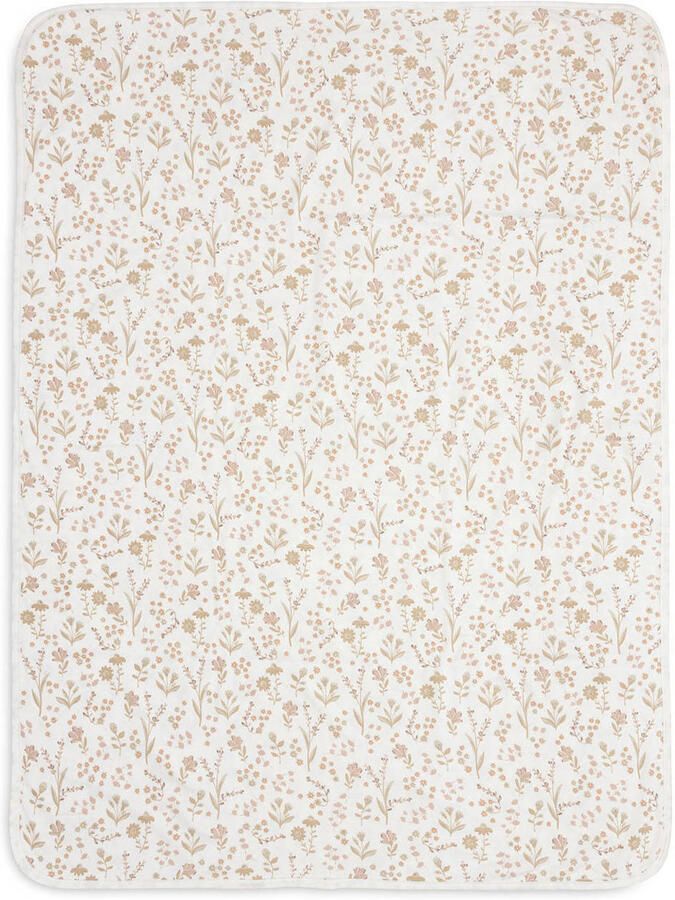 Jollein jersey wiegdeken Bloomy offwhite beige - Foto 3