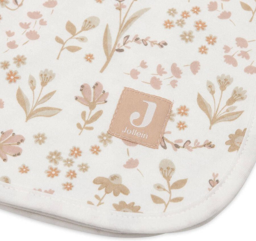 Jollein jersey wiegdeken Bloomy offwhite beige - Foto 2