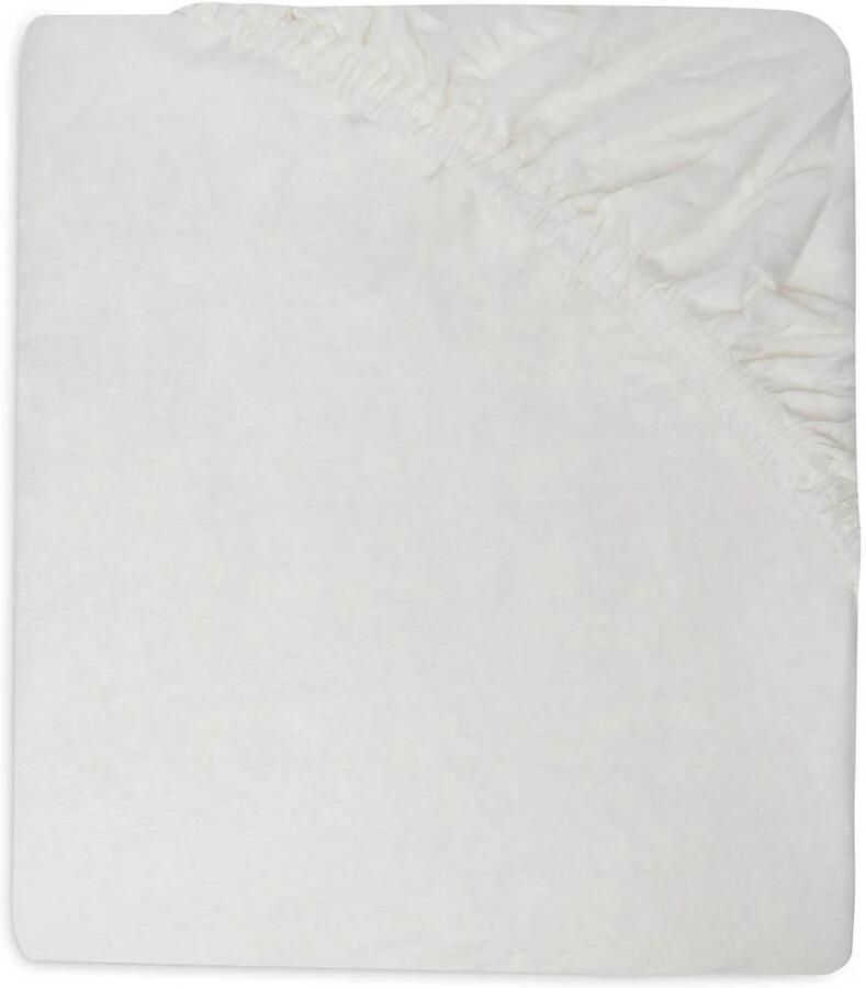 Jollein katoenen jersey ledikant hoeslaken 60x120 cm Ivory Nougat set van 2 Beige