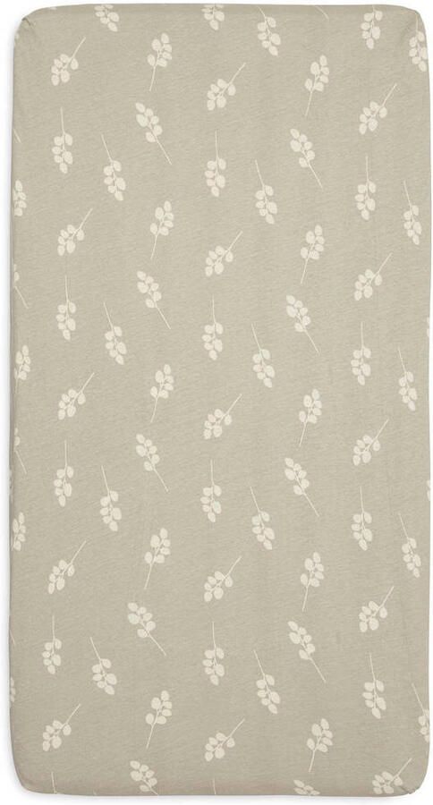 Jollein katoenen jersey ledikant hoeslaken 70x140cm Twig Olive Green Groen - Foto 3
