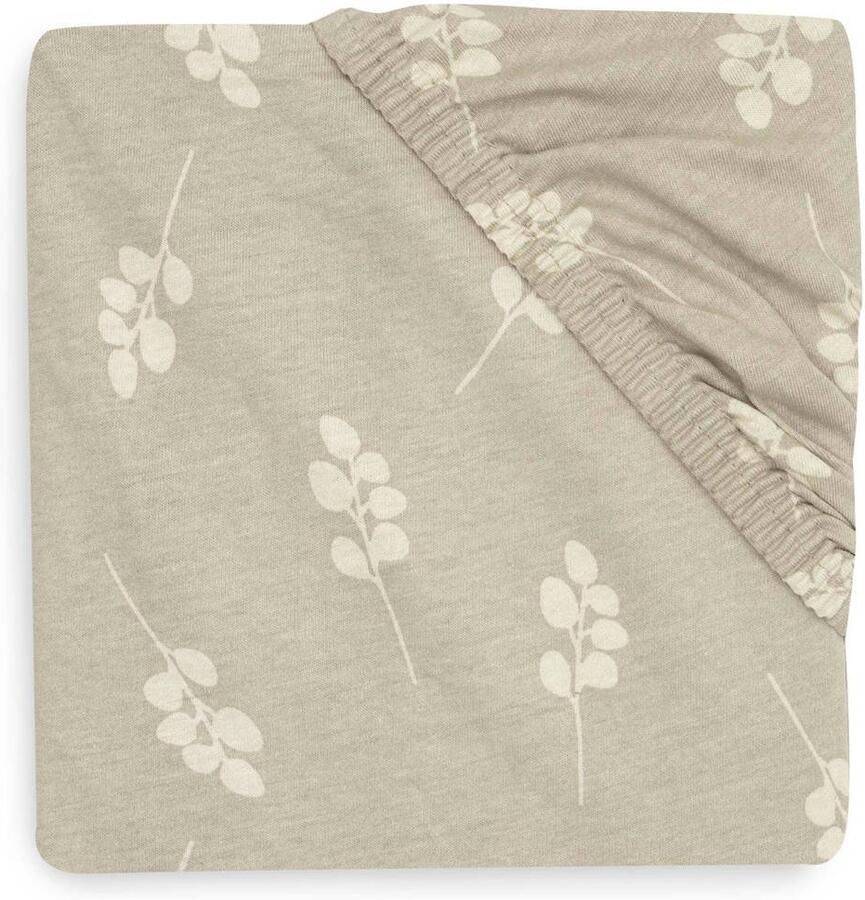 Jollein katoenen jersey ledikant hoeslaken 70x140cm Twig Olive Green Groen - Foto 2