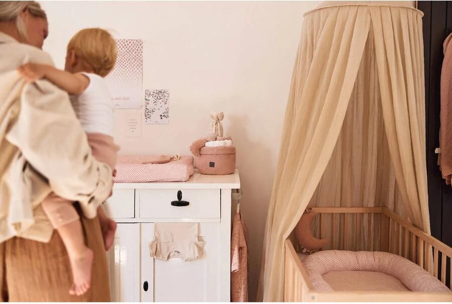 Jollein klamboe vintage 245cm nougat Baby klamboe Beige