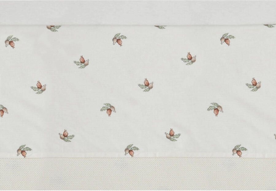 Jollein Laken Wieg 75x100cm Rosehip Babylaken Ecru All over print