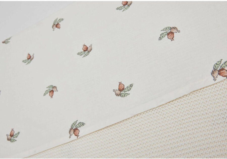 Jollein Laken Wieg 75x100cm Rosehip Babylaken Ecru All over print - Foto 2