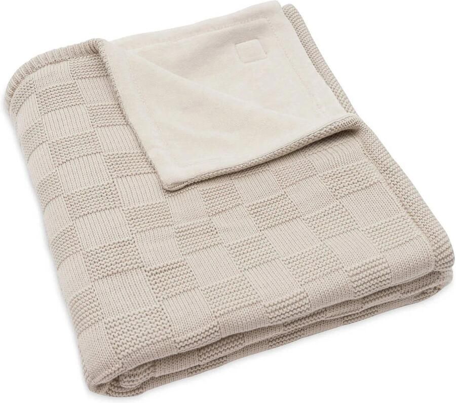 Jollein ledikant deken Box Knit Warm Sand Velvet - Foto 2