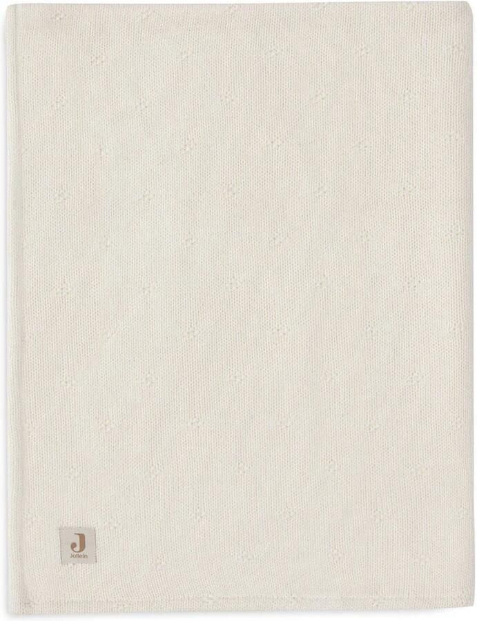 Jollein ledikant deken Cosy Knit Ivory Velvet - Foto 3