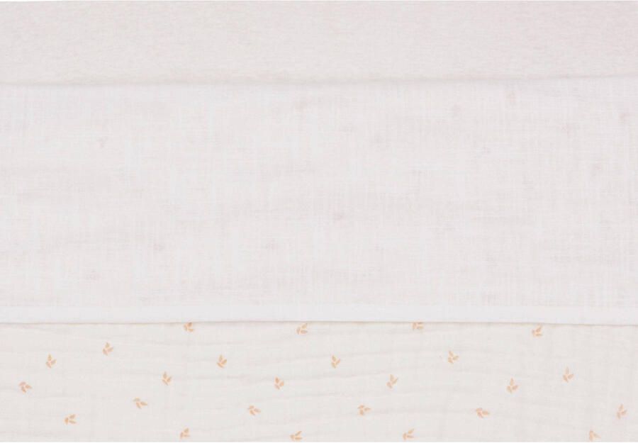 Jollein ledikant laken Slub Ivory Babylaken Wit Tekst - Foto 3