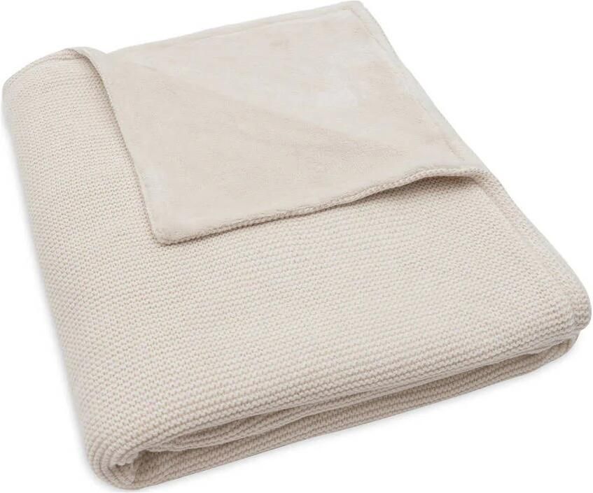 Jollein ledikantdeken Basic Knit Oatmeal Velvet beige