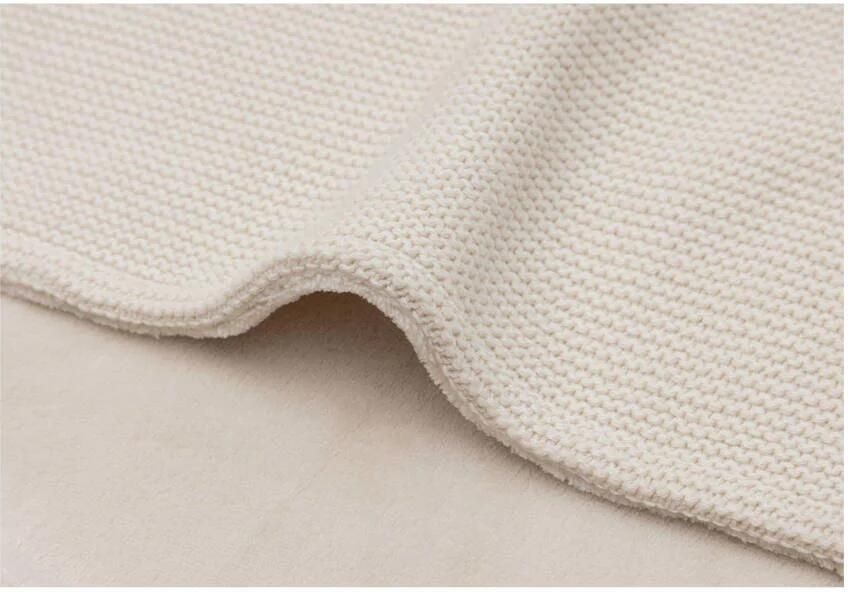 Jollein ledikantdeken Basic Knit Oatmeal Velvet beige - Foto 3
