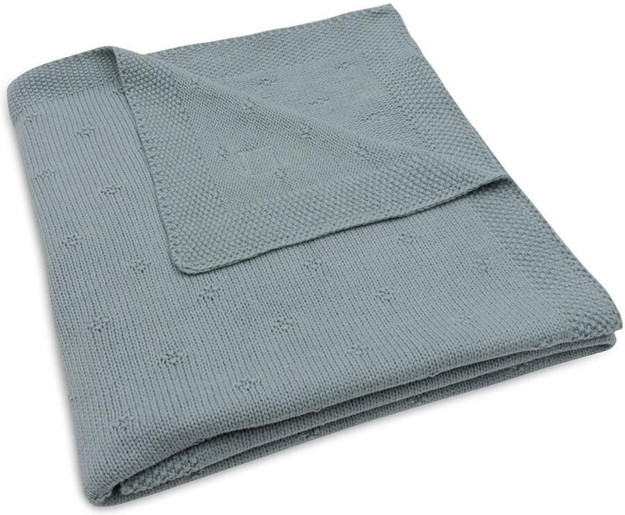 Jollein ledikantdeken Cosy Knit Sea Green