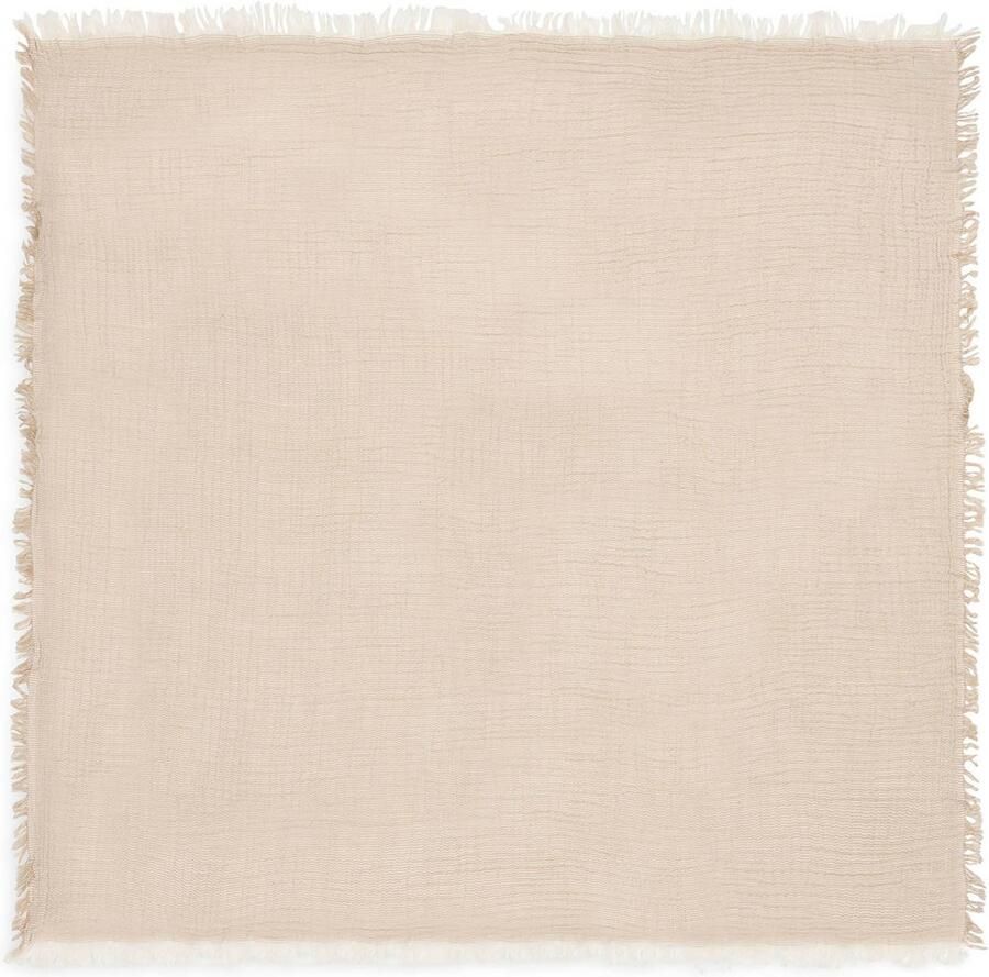 Jollein ledikantdeken Fringe Stripe Biscuit Ivory - Foto 2
