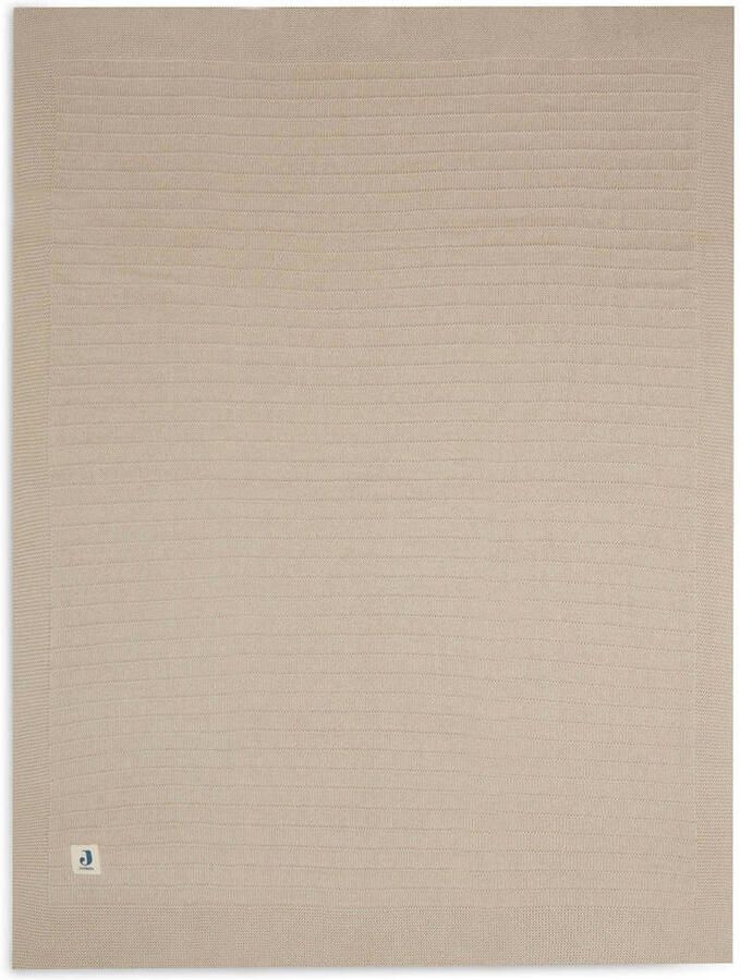 Jollein ledikantdeken Pure Knit Nougat Babydeken Beige Effen