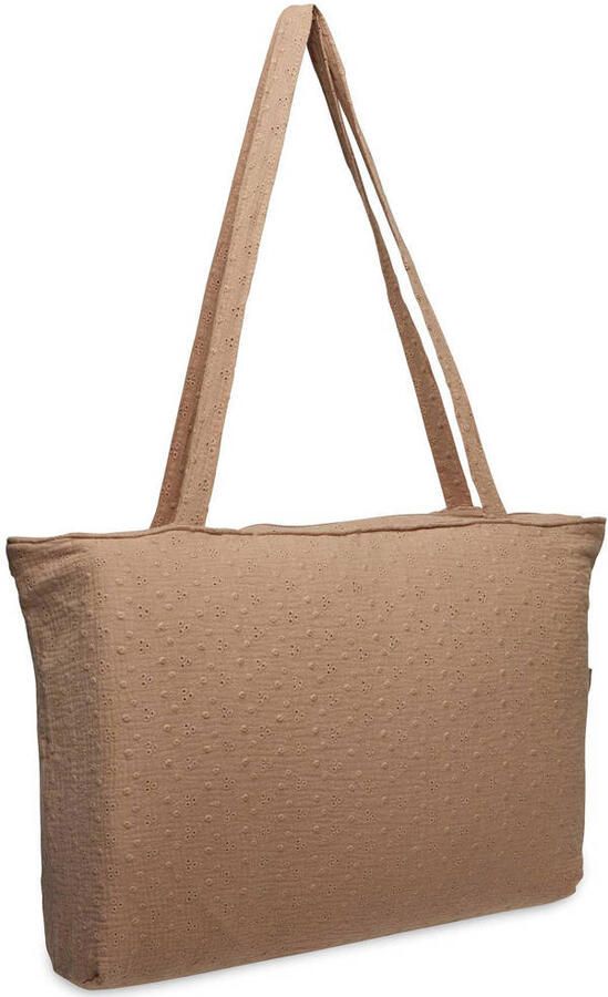 Jollein luiertas shopper Embroidery Biscuit Bruin | Luiertas van - Foto 3