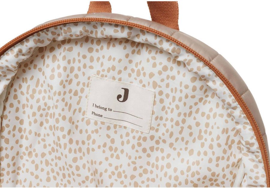 Jollein puffed rugtas Biscuit Rugzak Beige Teddy Effen - Foto 3