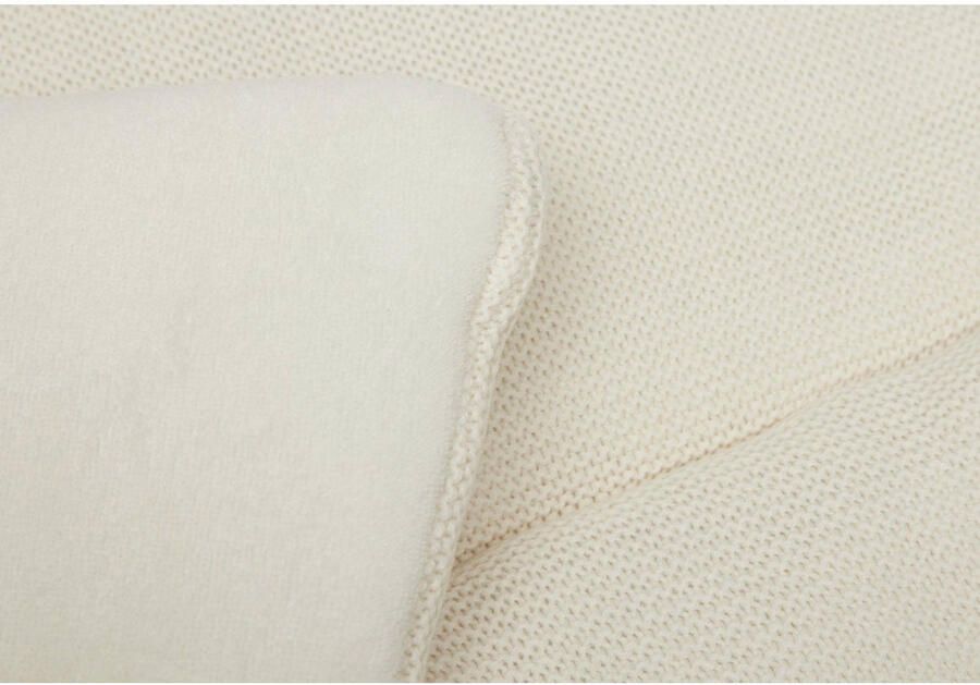 Jollein reversible boxkleed 75x95 cm Basic Knit Ivory Ecru - Foto 3