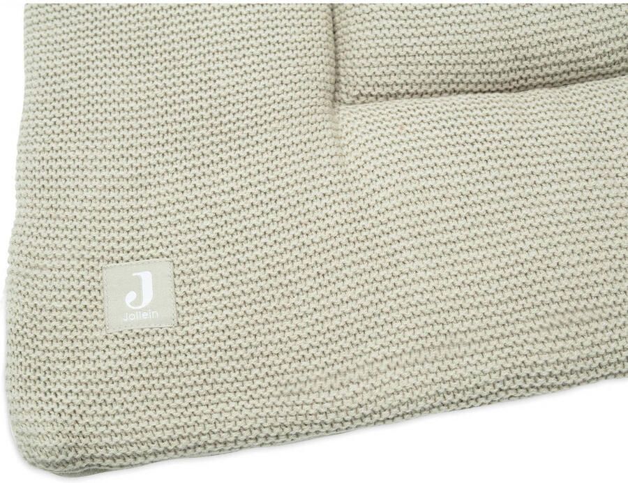 Jollein reversible boxkleed 75x95cm Basic Knit Olive Green Groen - Foto 2