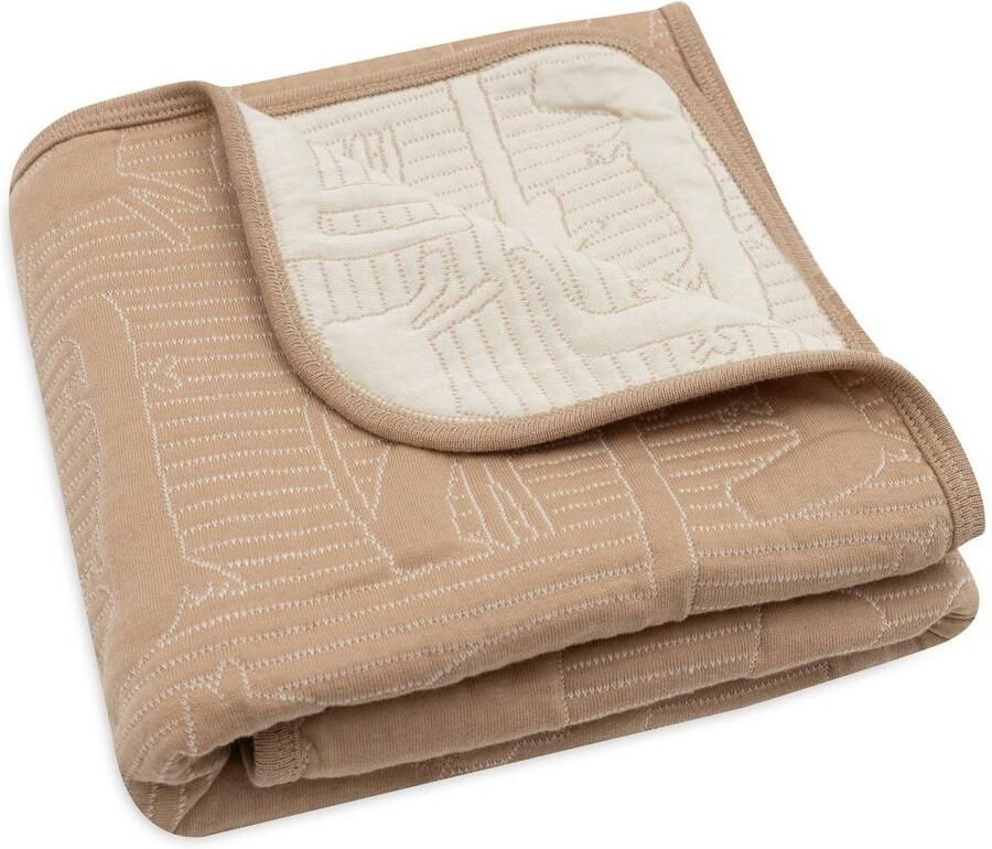 Jollein reversible wiegdeken Jungle Jambo Biscuit Oatmeal