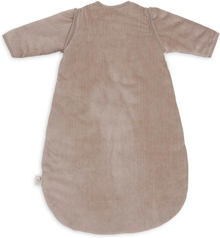 Jollein rib winterslaapzak met afritsbare mouwen bruin