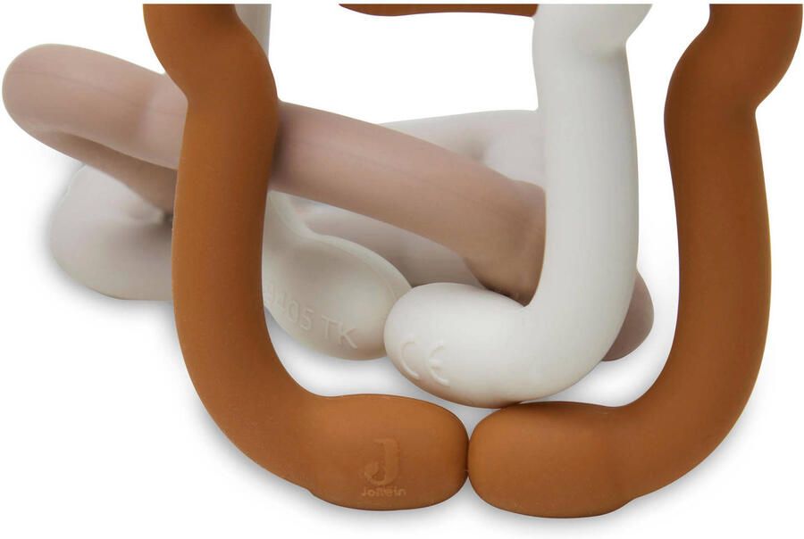 Jollein siliconen speelgoedringen 20x7 cm Teddy Bear Accessoire Bruin - Foto 3