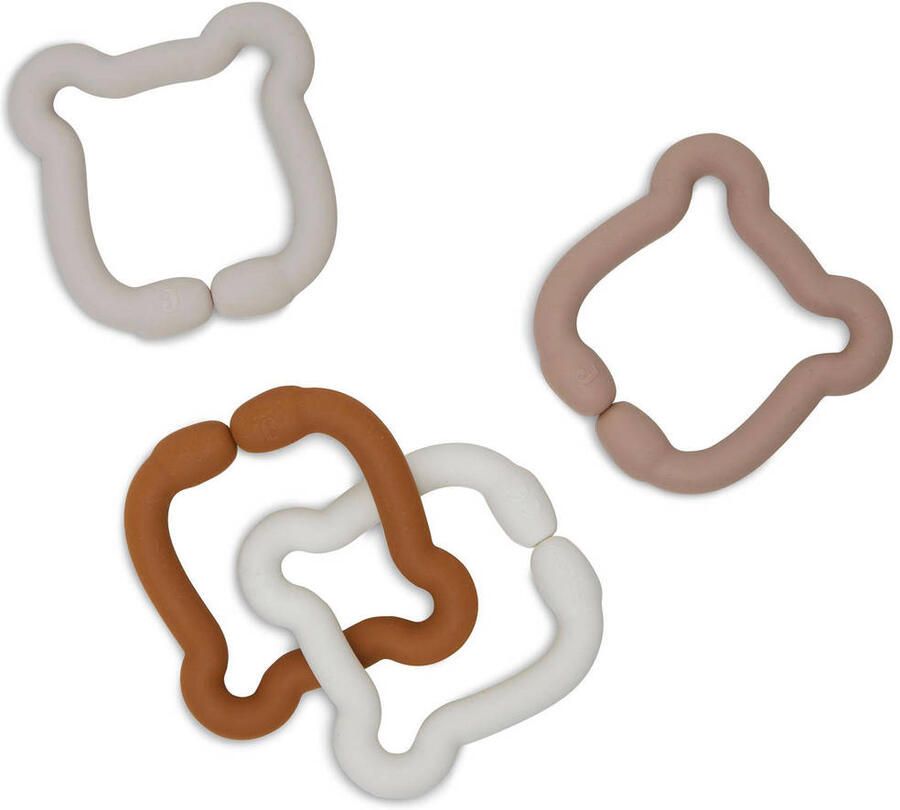 Jollein siliconen speelgoedringen 20x7 cm Teddy Bear Accessoire Bruin - Foto 2