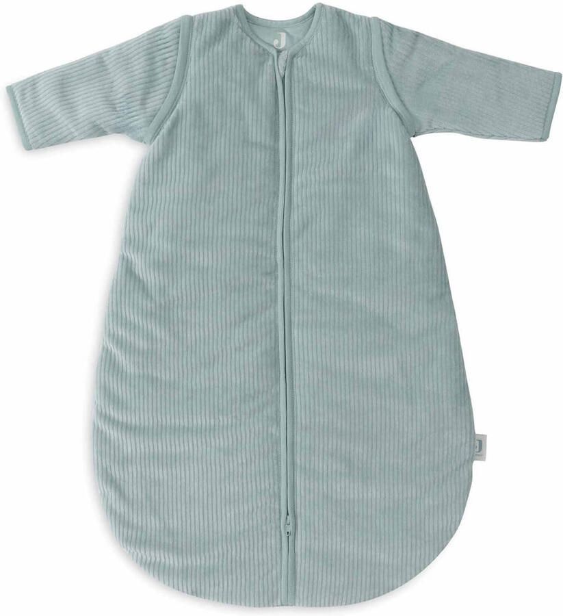 Jollein slaapzak met afritsbare mouw Rib Sea Green