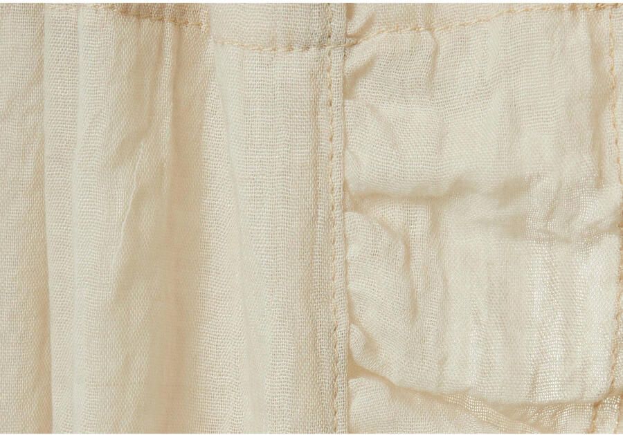 Jollein sluier Vintage Ruffle 155 cm Nougat Baby sluier Beige Effen