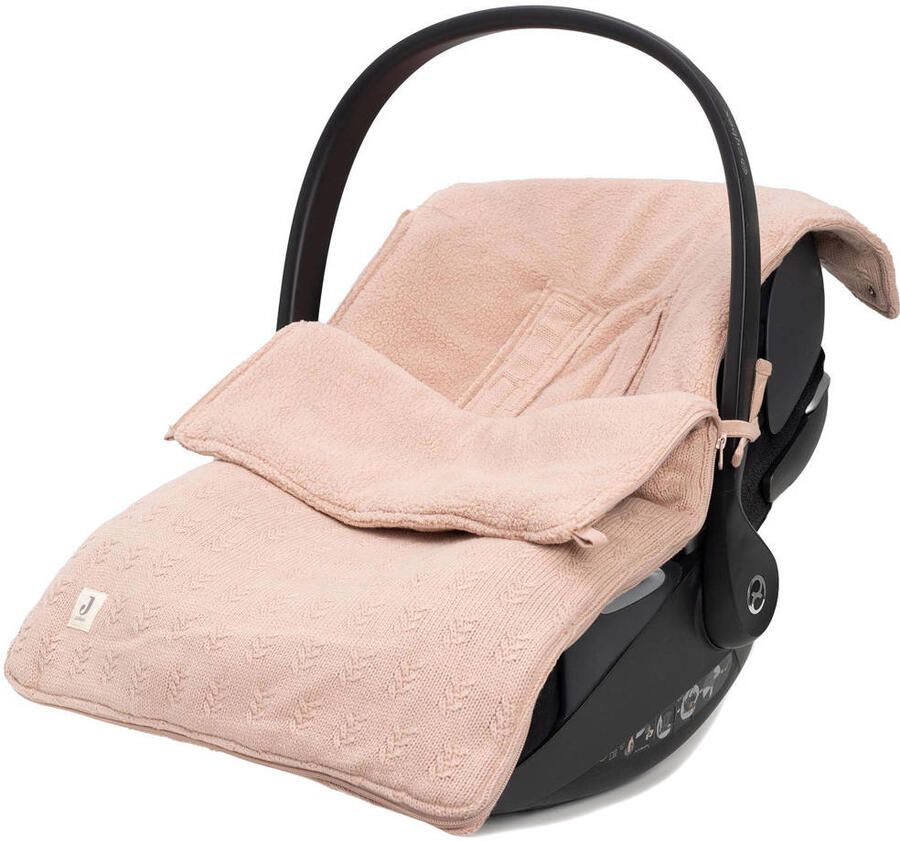 Jollein universele voetenzak autostoel kinderwagen cat 0 Grain Knit Wild Rose Roze - Foto 2