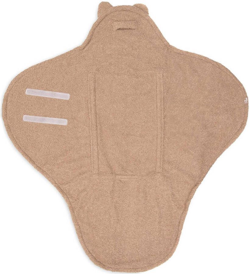 Jollein universele wikkeldeken Bear Boucle voor auto 100x105 cm biscuit Bruin - Foto 2