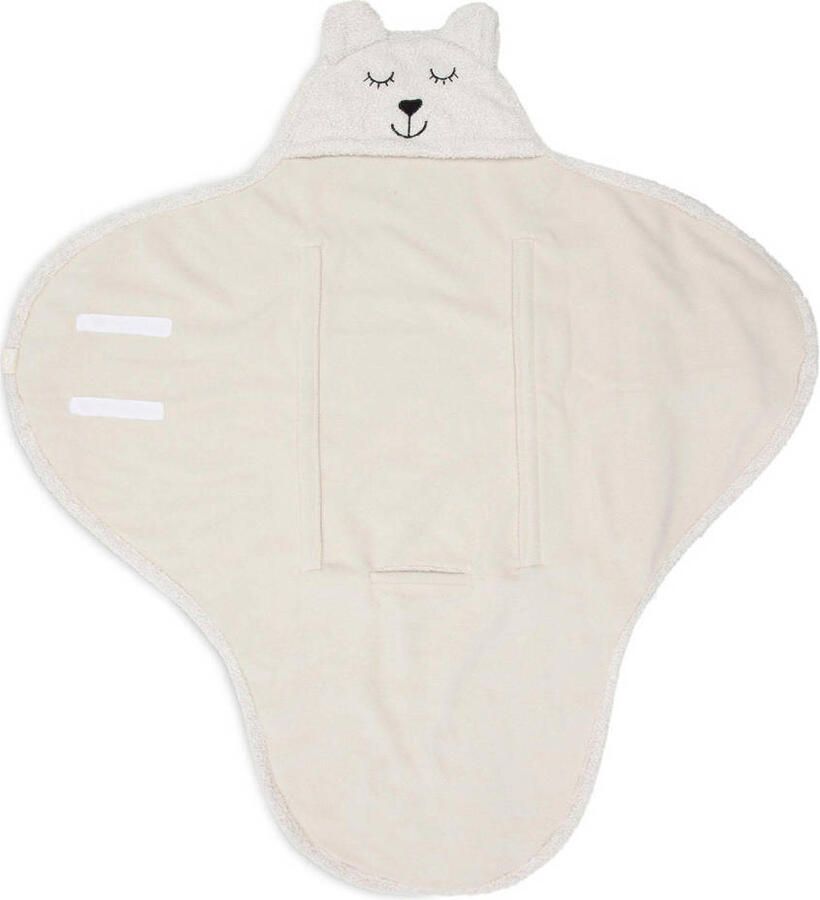 Jollein universele wikkeldeken Bear Boucle voor auto 100x105 cm Oatmeal Beige - Foto 2