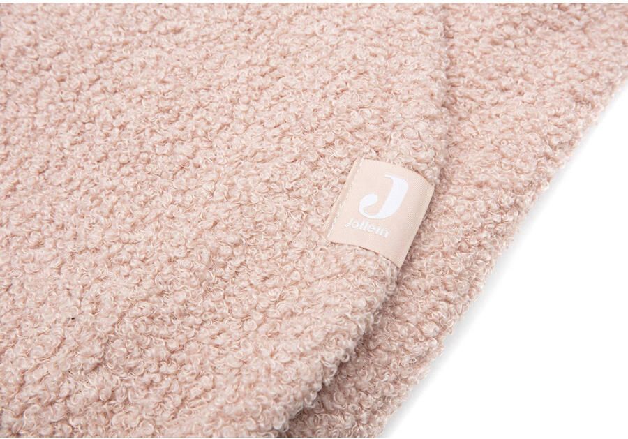 Jollein universele wikkeldeken Bear Boucle voor auto 100x105 cm Wild Rose Roze - Foto 3