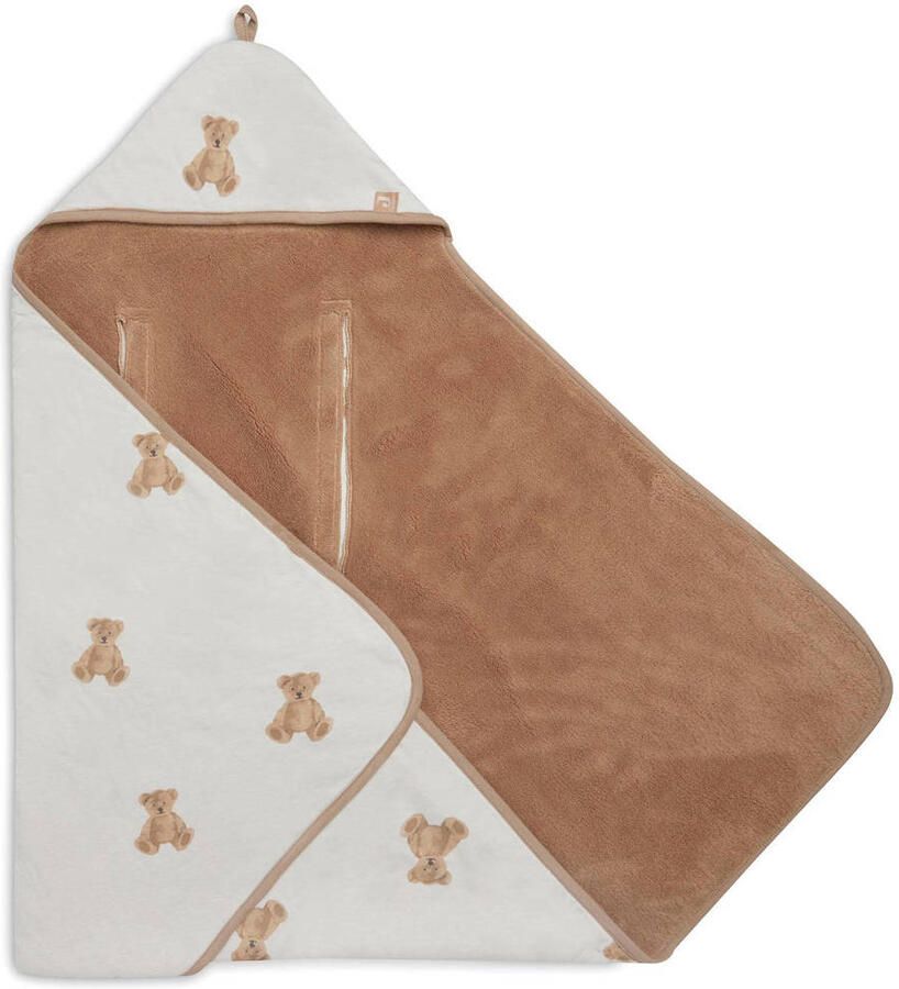 Jollein universele wikkeldeken voor maxi cosi groep 0+ 3 5 punts Teddy Bear 85x85 cm Ecru