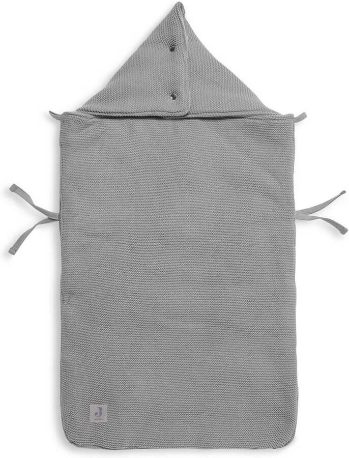 Jollein voetenzak groep 0+ 3 5 punts Basic knit stone grey Grijs - Foto 3