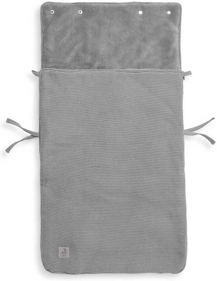 Jollein voetenzak groep 0+ 3 5 punts Basic knit stone grey Grijs - Foto 2