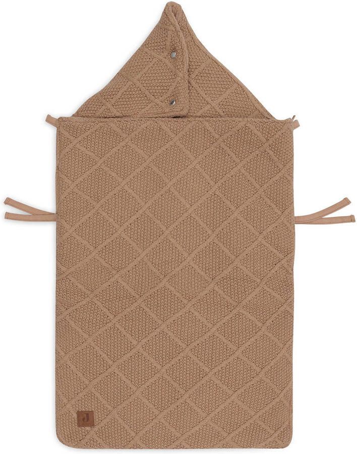 Jollein voetenzak groep 0+ 3 5 punts Check Knit Biscuit