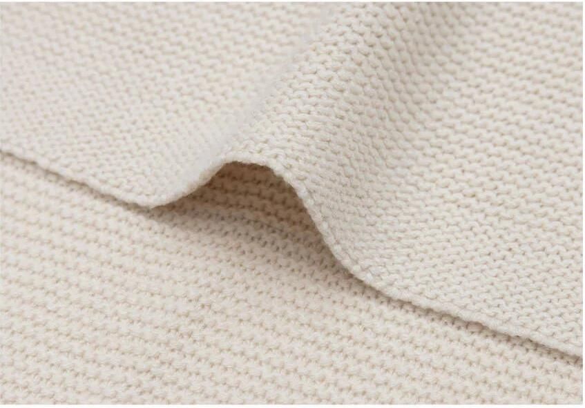 Jollein wiegdeken Basic Knit Oatmeal beige - Foto 3