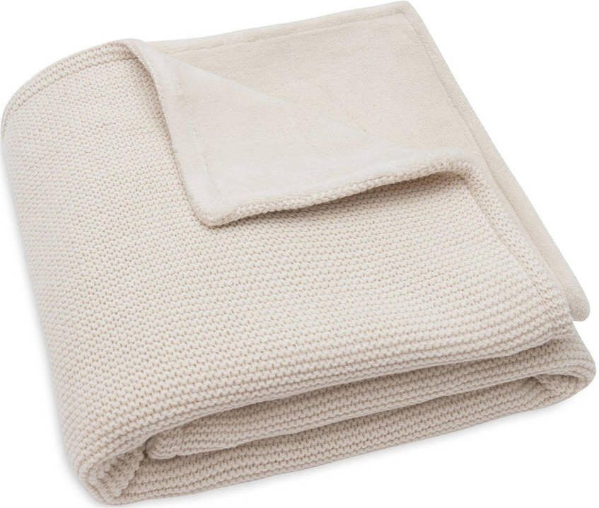 Jollein wiegdeken Basic Knit Oatmeal Velvet beige