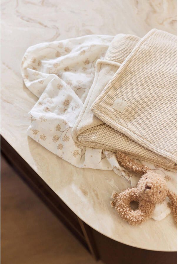Jollein wiegdeken Basic Knit Oatmeal Velvet beige - Foto 2
