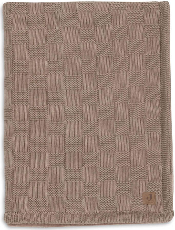 Jollein wiegdeken Box Knit Milky Coffee Velvet bruin - Foto 2