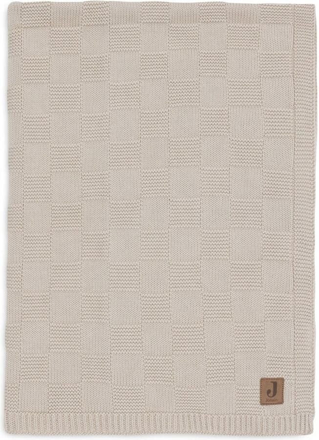 Jollein wiegdeken Box Knit Warm Sand beige - Foto 3