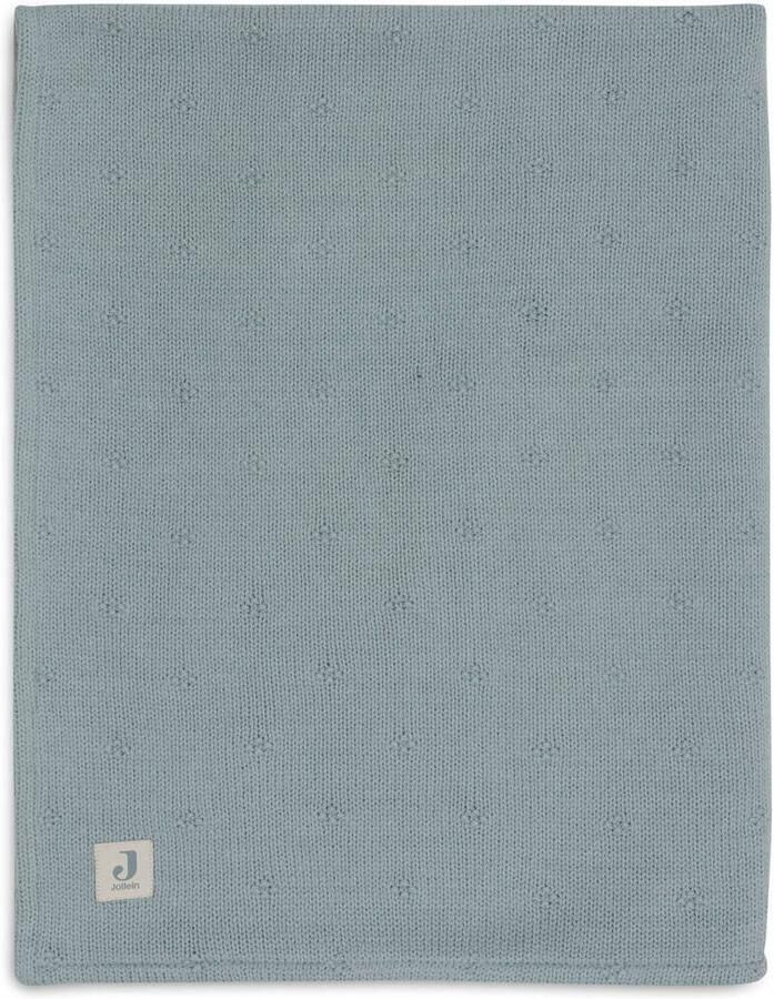 Jollein wiegdeken Cosy Knit Sea Green Velvet - Foto 2