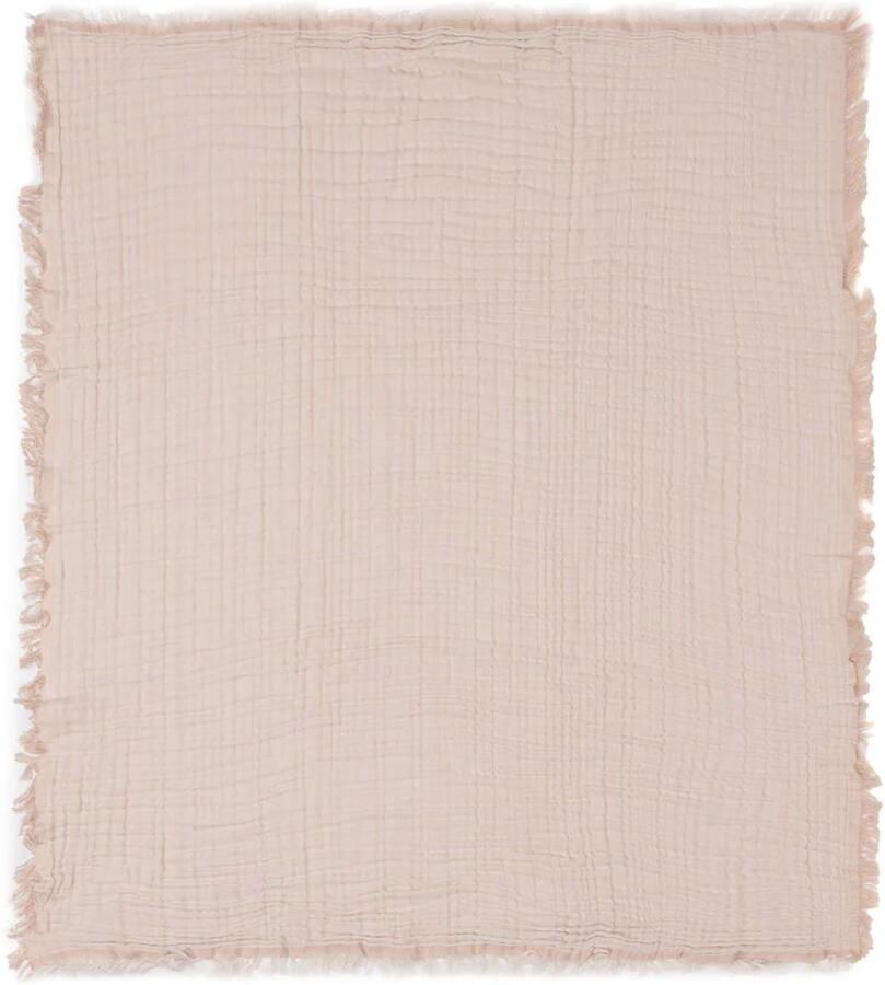 Jollein wiegdeken Fringe Moonstone Ivory Babydeken Geel Effen - Foto 2