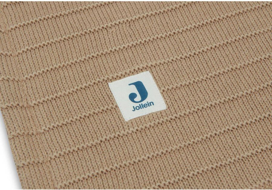 Jollein wiegdeken Velvet Pure Knit Biscuit Babydeken Bruin Effen - Foto 2