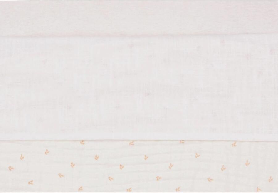 Jollein wieglaken Slub Ivory Babylaken Wit Tekst | Babylaken van - Foto 3
