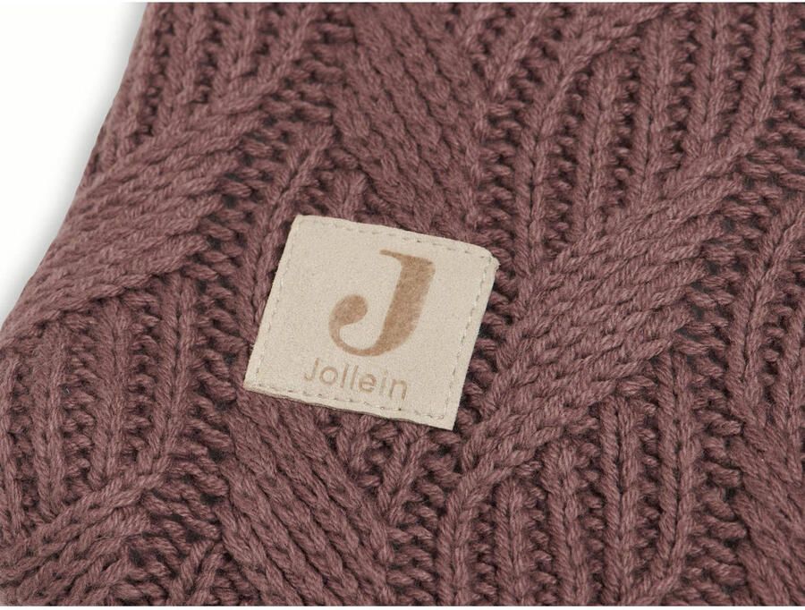 Jollein XL aankleedkussenhoes 75x85cm Spring knit chestnut Bruin Effen - Foto 3