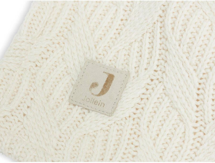 Jollein XL aankleedkussenhoes 75x85cm Spring knit ivory Wit Effen - Foto 3