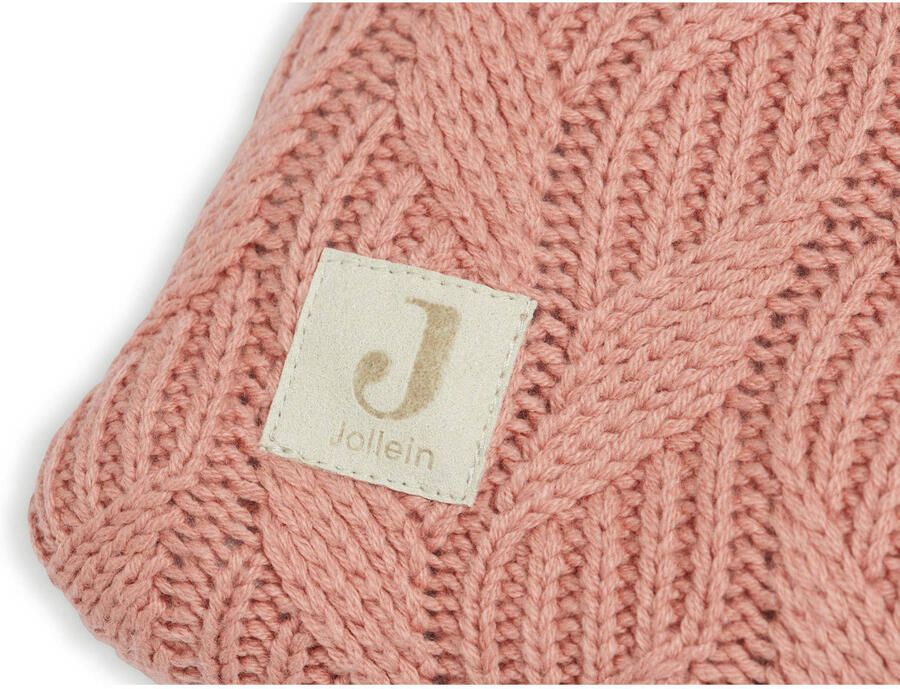 Jollein XL aankleedkussenhoes 75x85cm Spring knit rosewood Roze Effen - Foto 3